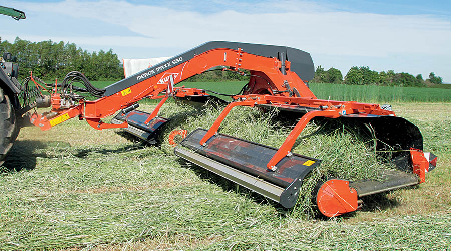 Делікатний та продуктивний  валкоутворювач KUHN Merge Maxx 952