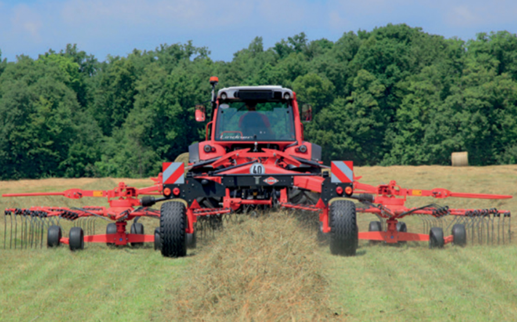 Випробувати положення граблин для заготівлі чистих кормів